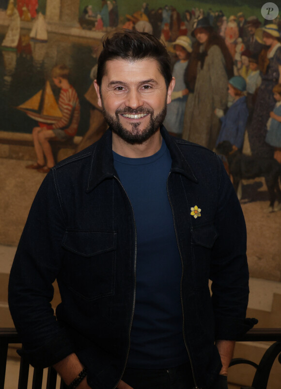 Christophe Beaugrand lors du lancement de 'Une Jonquille contre le cancer' à Paris le 12 Mars 2024. © Denis Guignebourg/Bestimage