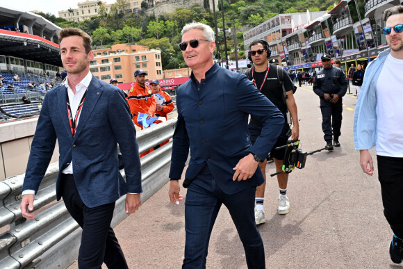 David Coulthard durant le Monaco E-Prix 2024, le 27 avril 2024. Le pilote Jaguar Mitch Evans a remporté la course devant son coéquipier Nick Cassidy suivi par Stoffel Vandoorne sur DS Penske. C'est la 7eme édition du Monaco E-prix. A l'occasion de la 10eme saison du Championnat du Monde ABB FIA Formula E, les monoplaces de 3eme génération ont parcouru les rues de la Principauté. © Bruno Bebert/Bestimage 