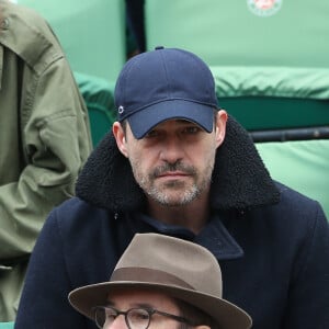 Thierry Neuvic, Christian Mantei - People dans les tribunes des internationaux de France de Roland Garros à Paris le 3 juin 2016. © Cyril Moreau / Bestimage 