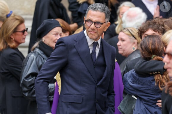 Roschdy Zem - Sorties des obsèques du prince Jean-Stanislas Poniatowski en l'Eglise polonaise à Paris, France, le 29 avril 2024. © Jacovides-Moreau/Bestimage