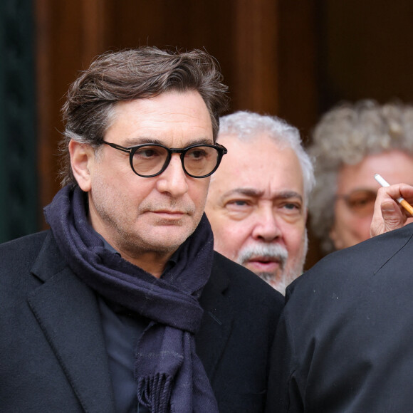 Jean-David Blanc - Sorties des obsèques du prince Jean-Stanislas Poniatowski en l'Eglise polonaise à Paris, France, le 29 avril 2024. © Jacovides-Moreau/Bestimage