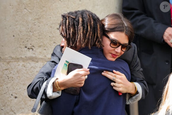 Giulia Le Ruyet (fille d'Anne Marcassus) - Sorties des obsèques du prince Jean-Stanislas Poniatowski en l'Eglise polonaise à Paris, France, le 29 avril 2024. © Jacovides-Moreau/Bestimage