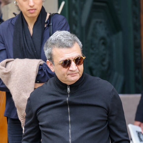 Thomas Langmann - Sorties des obsèques du prince Jean-Stanislas Poniatowski en l'Eglise polonaise à Paris, France, le 29 avril 2024. © Jacovides-Moreau/Bestimage