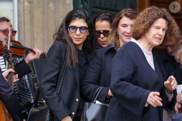 Hoda Roche - Sorties des obsèques du prince Jean-Stanislas Poniatowski en l'Eglise polonaise à Paris, France, le 29 avril 2024. © Jacovides-Moreau/Bestimage 