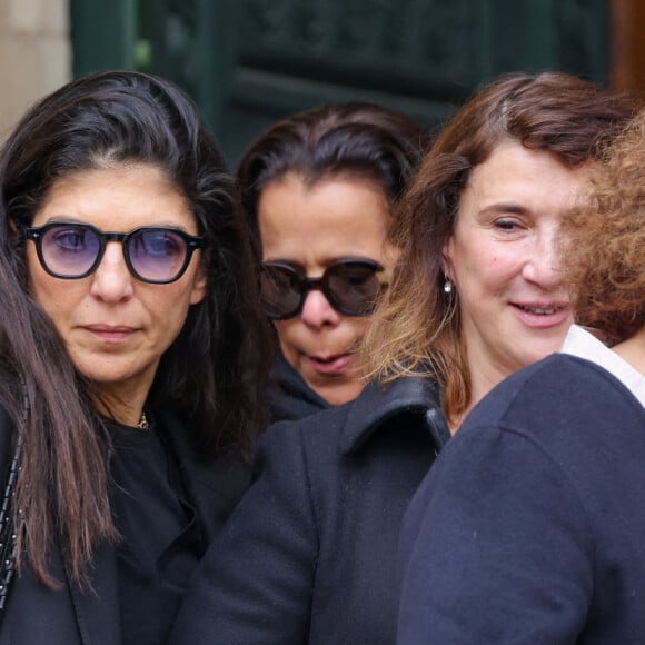 Hoda Roche - Sorties des obsèques du prince Jean-Stanislas Poniatowski en l'Eglise polonaise à Paris, France, le 29 avril 2024. © Jacovides-Moreau/Bestimage 