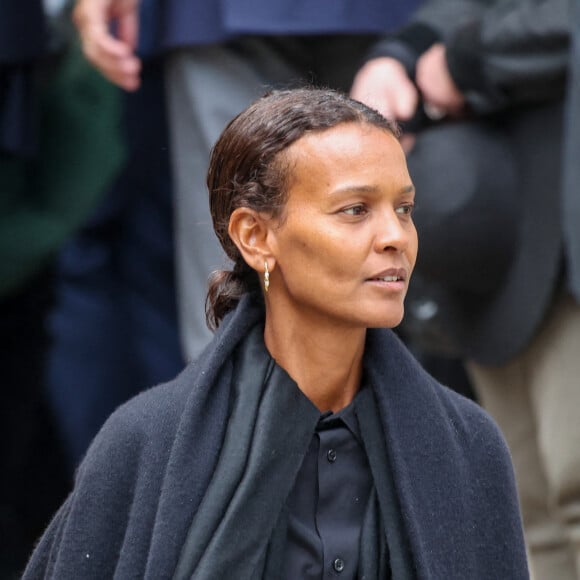 Liya Kebede - Sorties des obsèques du prince Jean-Stanislas Poniatowski en l'Eglise polonaise à Paris, France, le 29 avril 2024. © Jacovides-Moreau/Bestimage 