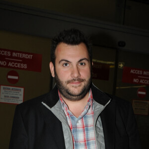 Laurent Ournac arrivant à l'aéroport de Nice, France, le 27 janvier 2012, dans le cadre de la 13ème cérémonie des NRJ Music Awards. Photo par ABACAPRESS.COM