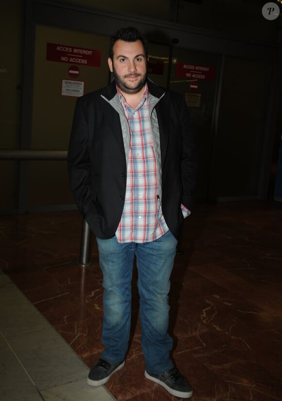 Laurent Ournac arrivant à l'aéroport de Nice, France, le 27 janvier 2012, dans le cadre de la 13ème cérémonie des NRJ Music Awards. Photo par ABACAPRESS.COM