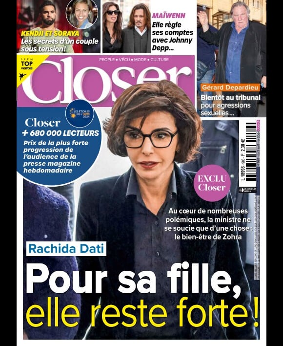 Couverture Closer du vendredi 3 mai 2024.