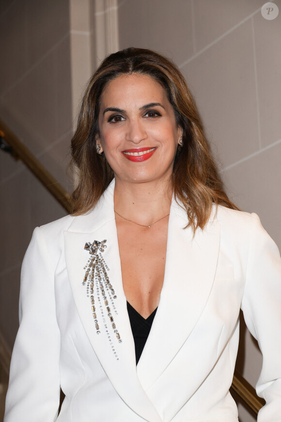 Sonia Mabrouk - 46ème édition du Gala "Best Awards" à l'hôtel Georges V à Paris le 11 décembre 2023. Le Four Seasons Hôtel George V Paris a été décoré, spécialement pour la soirée " The Best ", par la Maison de l'Ouzbékistan en collaboration avec R. ROKICKI - Rêverie d'Azur, pour honorer devant un parterre de plus de 300 invités, les lauréats élus, par le Comité International " The Best " 40 personnalités de haut niveau, choisis avec soin par son Président fondateur " The Best " M. GARGIA et son Vice- Président " des Prix The Best " T. SCHNEIDER - Ambassadeur de l'Art pour assurer avec panache le rayonnement de l'élégance, du pouvoir et des arts qu'ils aiment promouvoir. HJ SERVAT en maître de Cérémonie, accompagnés de nombreuses personnalités, ont honorés de leur présence ce prestigieux gala pour célébrer les lauréats élus : 6 Femmes d'exception & 7 hommes d'envergue, les plus élégants du monde pour leur style de vie et travail, ainsi que leurs actions remarquables, privées, publiques ou professionnelles. Un " The Best d'honneur " à été remis au cours de la soirée au chef RAONI METUKTIRE, grand chef du peuple Kayapo, figure internationale de la lutte pour la préservation de la forêt amazonienne et de la culture indigène au Brésil. © Coadic Guirec / Bestimage