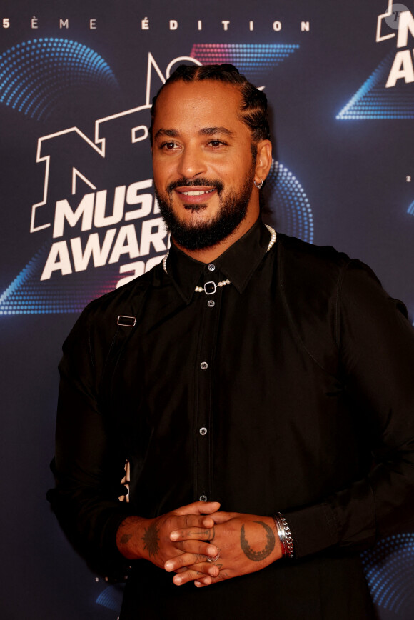 Slimane au photocall de la 25ème cérémonie des "NRJ Music Awards (NMA)" au palais des Festivals et des Congrès de Cannes, France, le 10 novembre 2023. © Dominique Jacovides/Bestimage 