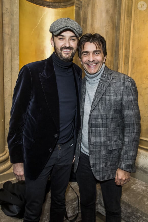 Cyril Lignac et Yannick Alléno - Dîner pour la sortie du "Numéro" 200 au restaurant Rau à Paris le 31 janvier 2019. © Olivier Borde/Bestimage 