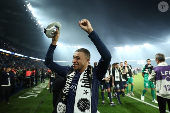 Kylian Mbappé - Dernier match de Kylian Mbappé (25 ans) avec le PSG en Ligue 1 Uber Eats lors de la rencontre "PSG-Toulouse" (1-3) au Parc des Princes à Paris le 12 mai 2024. © Franck Fife / Pool /Bestimage