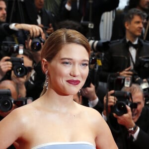 Lea Seydoux - (Equipe du film "Grand Central") - Montee des marches du film "Jimmy P. (Psychotherapie d'un Indien des Plaines)" lors du 66eme festival du film de Cannes, le 18 mai 2013. 