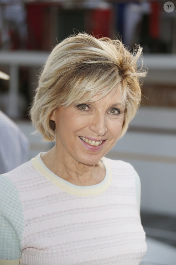 Evelyne Dhéliat - 7ème édition du Trophée de la Pétanque Gastronomique au Paris Yacht Marina à Paris le 27 juin 2019. © Christophe Aubert via Bestimage 