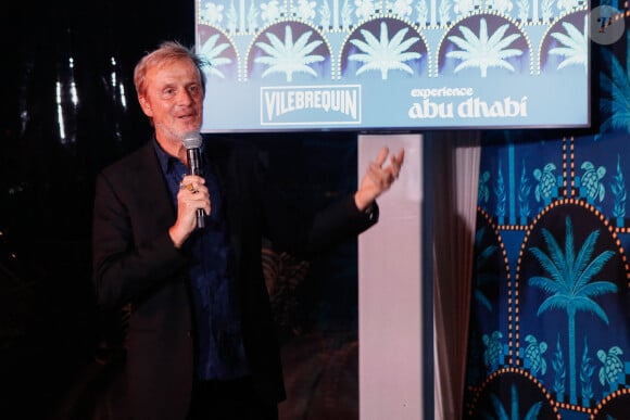 Exclusif - Roland Herlory (CEO de Vilebrequin) à la soirée de lancement de la collection capsule "Vilebrequin x Abu Dhabi limited édition" à la plage Vilebrequin (plage ondine) lors du 77ème Festival International du Film de Cannes le 14 mai 2024. © Christophe Clovis/Bestimage