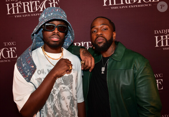 Dadju et Tayc ont été obligés d'écourter leur performance sur scène
Exclusif - Dadju et Tayc - After party du concert "Héritage" de Dadju et Tayc à l'Accor Arena de Paris, France, le 14 février 2024. © Veeren/Bestimage No web pour Belgique et Suisse