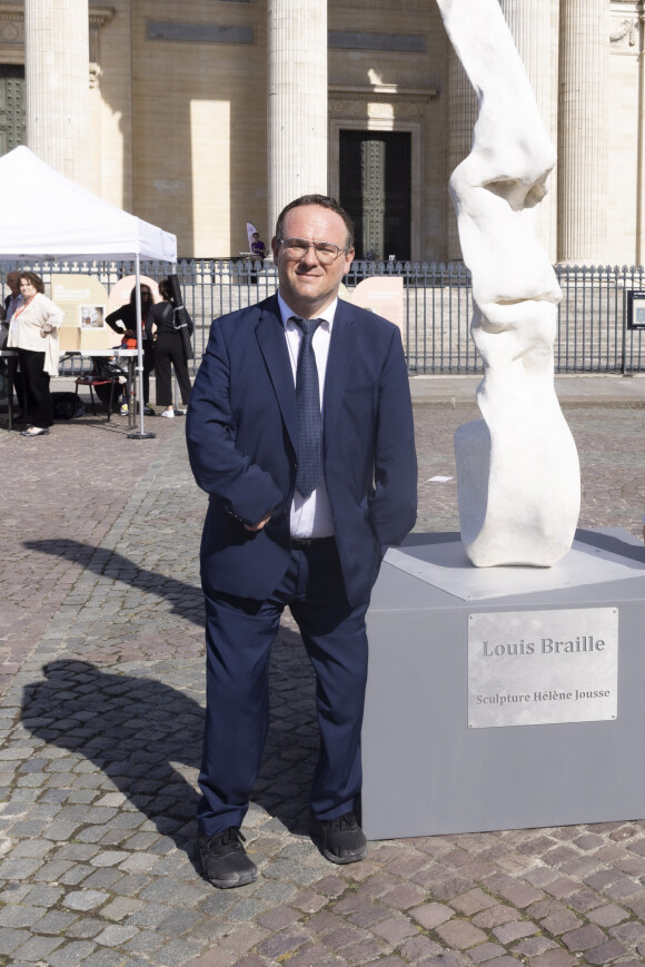 Exclusif - Damien Abad, Ministre des Solidarités, de l'Autonomie et des Personnes Handicapées - Hommage à Louis Braille pour les 70 ans de son entrée au Panthéon à Paris le 22 juin 2022. © Jack Tribeca / Bestimage