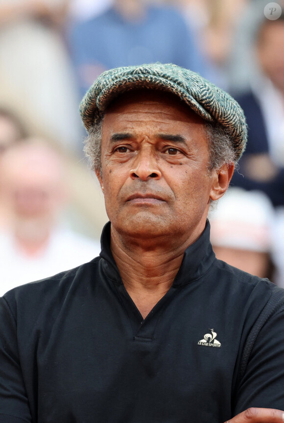 Yannick Noah - Novak Djokovic remporte les Internationaux de France de tennis de Roland Garros 2023 face à Casper Ruud (7-6 [7-1], 6-3, 7-5) à Paris le 11 juin 2023. Novak Djokovic s'adjuge un 23ème titre record en Grand Chelem et dépasse Rafael Nadal, bloqué à 22 titres et forfait cette année. © Jacovides-Moeau/Bestimage