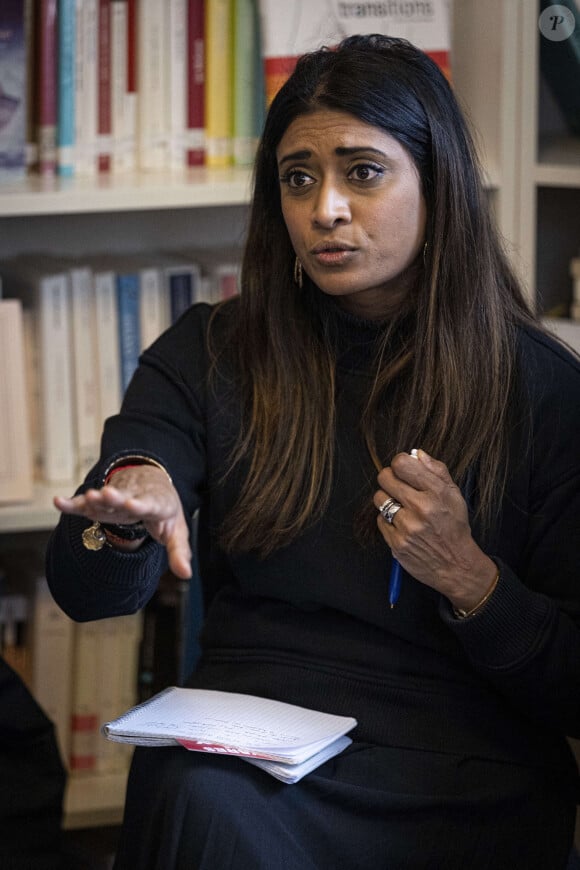 Prisca Thevenot, Ministre déléguée chargée du Renouveau démocratique de France, porte parole du gouvernement, est en visite au planning familial de Strasbourg le 7 mars 2024. © Elyxandro Cegarra / Panoramic / Bestimage 