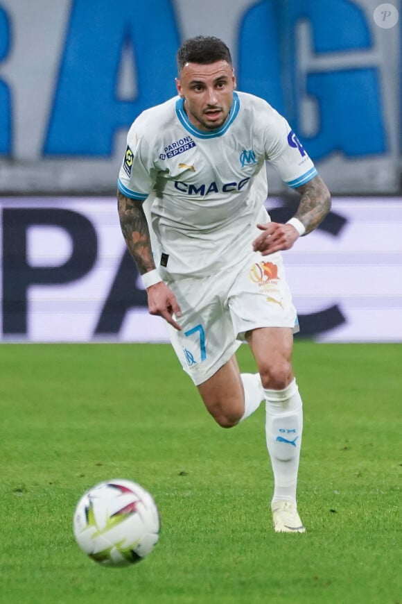 Jonathan Clauss (Olympique de Marseille) - Match de Ligue 1 Uber Eats "Marseille - Metz (1-1)" au stade Vélodrome, le 9 février 2024.