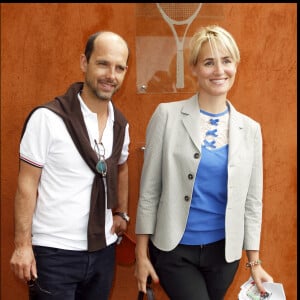 Maurice Barthélémy et Judith Godrèche à Roland-Garros en 2010.