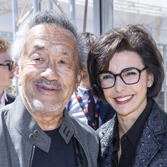 Exclusif - Renaud Le Van Kim et Rachida Dati, ministre de la Culture - France Télévisions, le Blic, le Bloc et l'Arp ont signé en présence de la ministre de la Culture, un accord portant sur les années 2024-2028 à Cannes, France, le 17 mai 2024.  © Olivier Borde/Bestimage