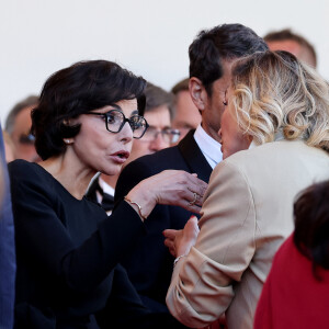 Rachida Dati, Julie Gayet - Montée des marches du film " Emilia Perez " lors du 77ème Festival International du Film de Cannes, au Palais des Festivals à Cannes. Le 18 mai 2024 © Jacovides-Moreau / Bestimage 