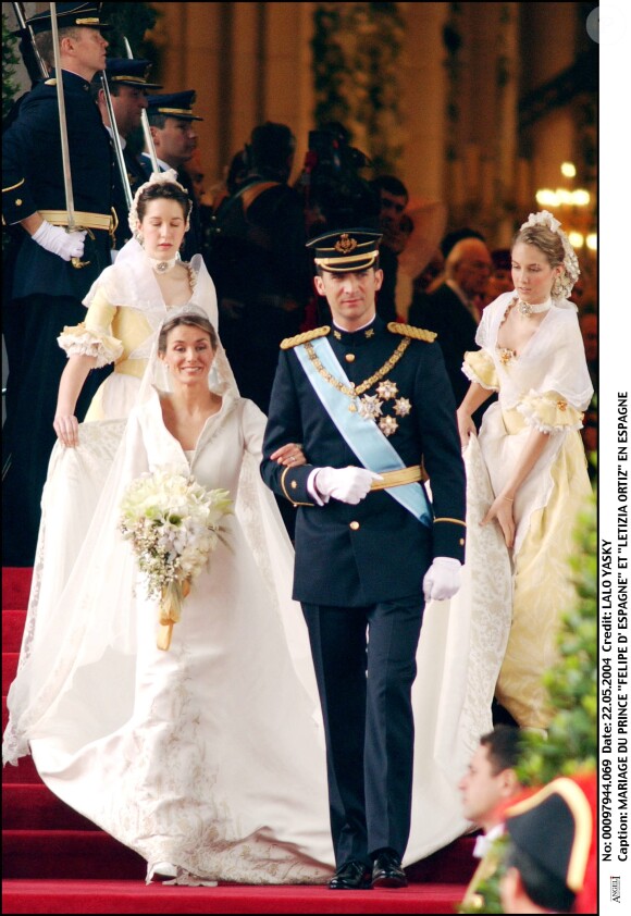 Heureusement, tout s'est déroulé comme prévu. 
Letizia Ortiz et Felipe d'Espagne - Mariage du prince Felipe d'Espagne et de Letizia