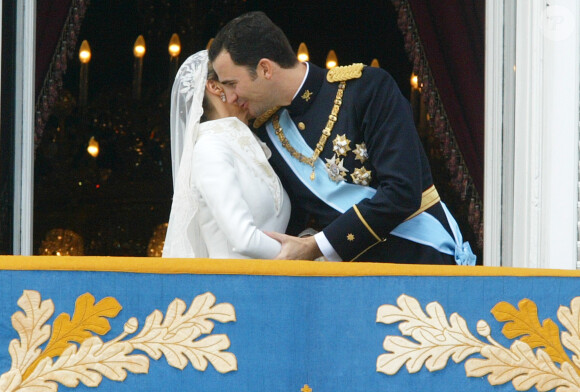 Mariage du prince Felipe d'Espagne et Letizia Ortiz à Madrid. Le 22 mai 2004 