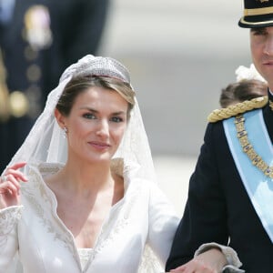 Mariage du prince Felipe d'Espagne et Letizia Ortiz à Madrid. Le 22 mai 2004 