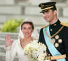 Felipe et Letizia se sont mariés il y a de nombreuses années.
Mariage du prince Felipe d'Espagne et Letizia Ortiz à Madrid.