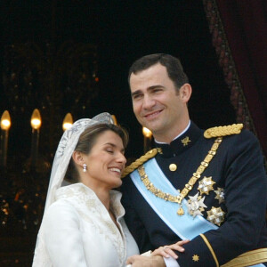 Et le couple avait eu peur d'un attentat, alors que les menaces planaient sur la capitale. 
Mariage du prince Felipe d'Espagne et Letizia Ortiz à Madrid. Le 22 mai 2004 