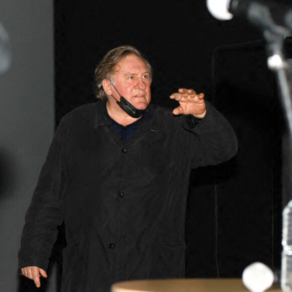 Gérard Depardieu lors du Festival Premiers Plans à Angers le 28 janvier 2022 pour la présentation du film "Umani" © Laetitia Notarianni / Bestimage