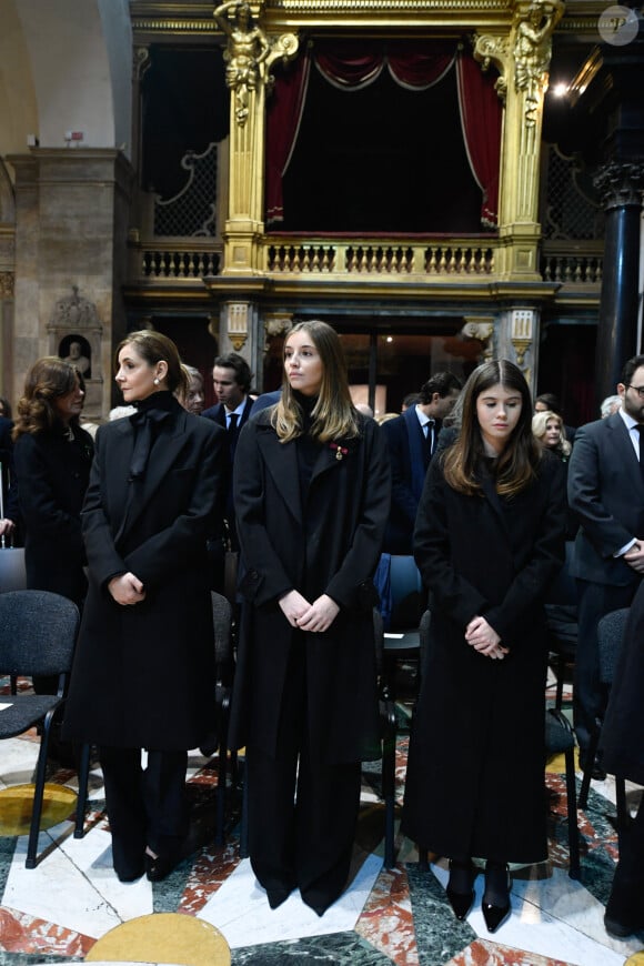 La princesse Clotilde Courau de Savoie, La princesse Vittoria de Savoie, La princesse Luisa de Savoie - La cérémonie funéraire de Victor Emmanuel de Savoie, fils du dernier roi d'Italie, en la cathédrale Saint-Jean-Baptiste de Turin, le 10 février 2024. 