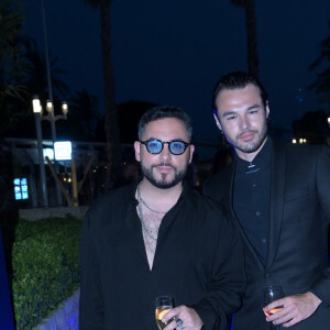 Aban Bartoli, Anthony Colette - Soirée APM Monaco au restaurant "le Baoli " pour le lancement de la nouvelle collection été APM Monaco lors du 77ème Festival International du Film de Cannes le 22 mai 2024. K. Prette, directrice artistique lance une collection 100% Gold pour cet été avec comme nouvelle égérie de la maison, C. Delevigne. © Rachid Bellak/Bestimage