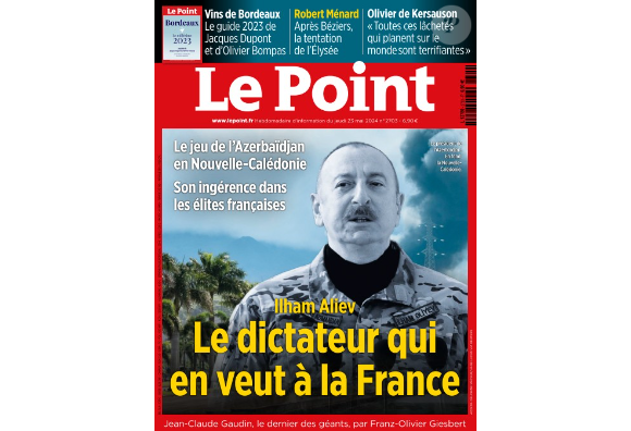 Couverture "Le Point" du jeudi 23 mai 2024