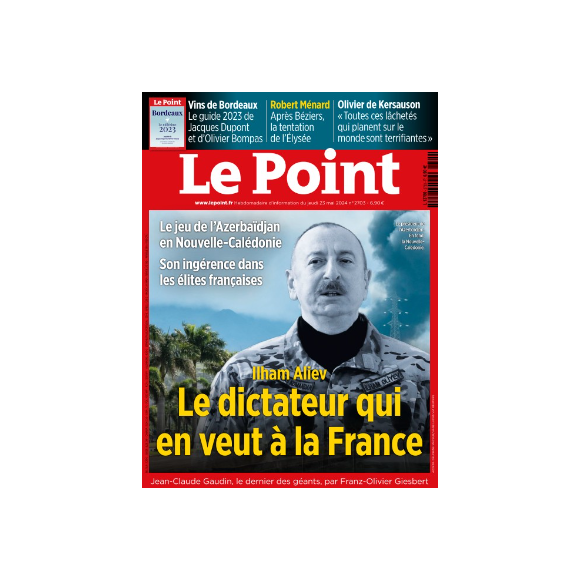 Couverture "Le Point" du jeudi 23 mai 2024