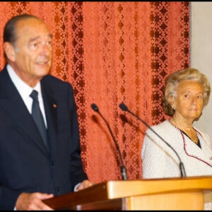 Archive - Jacques et Bernadette Chirac - Cérémonie de remise de décorations au Palais de L'Elysée © Guillaume Gaffiot/Bestimage