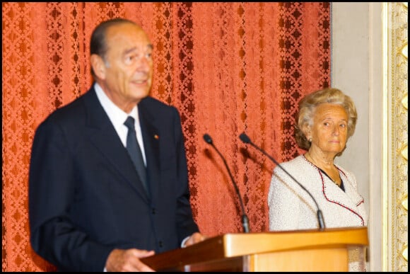 Archive - Jacques et Bernadette Chirac - Cérémonie de remise de décorations au Palais de L'Elysée © Guillaume Gaffiot/Bestimage