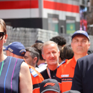 Le prince Albert II de Monaco et la princesse Charlène de Monaco - La famille princière de Monaco lors du 80ème Grand Prix de Monaco de Formule 1 à Monaco le 28 mai 2023. © Claudia Albuquerque/Bestimage 