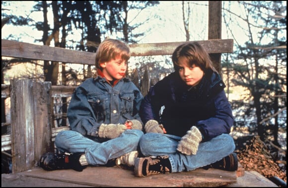 Archives - Macaulay Culkin sur le tournage du film "Le bon fils" en 1993.