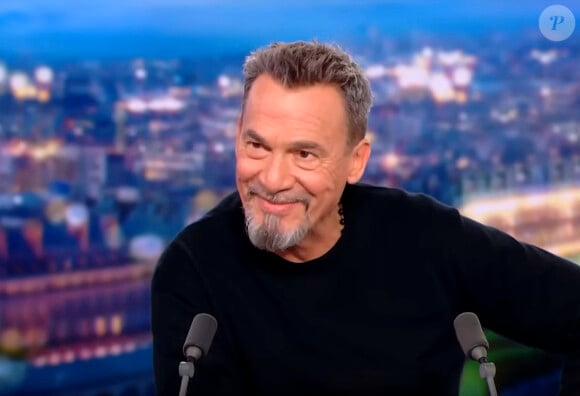 Florent Pagny, qui va beaucoup mieux, était l'invité de Gilles Bouleau aux 20 heures de TF1 le jeudi 16 novembre. © Captute TV TF1 via Bestimage