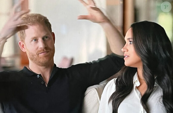 Prince Harry et Meghan Markle - Images du documentaire Netflix "Harry & Meghan". 