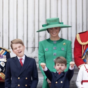 La famille royale d'Angleterre lors du défilé "Trooping the Colour" à Londres. Le 17 juin 2023