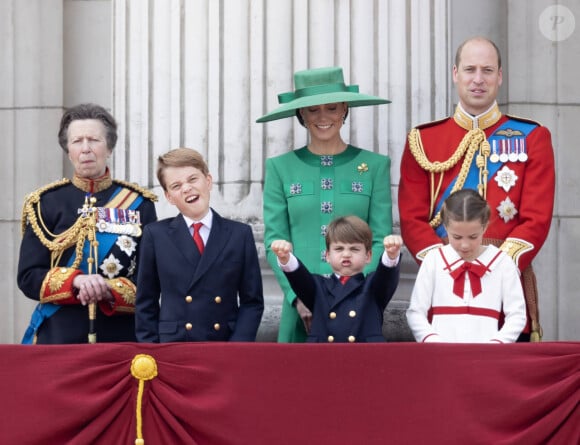 La famille royale d'Angleterre lors du défilé "Trooping the Colour" à Londres. Le 17 juin 2023