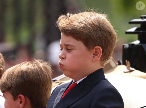 La famille royale d'Angleterre lors du défilé "Trooping the Colour" à Londres. Le 17 juin 2023