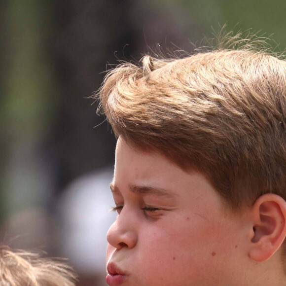 La famille royale d'Angleterre lors du défilé "Trooping the Colour" à Londres. Le 17 juin 2023