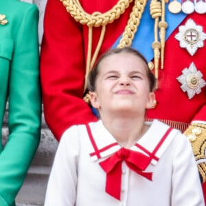 La famille royale d'Angleterre lors du défilé "Trooping the Colour" à Londres. Le 17 juin 2023