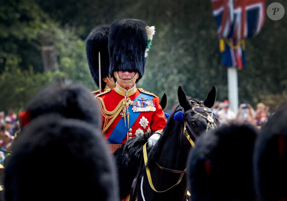 La famille royale d'Angleterre lors du défilé "Trooping the Colour" à Londres. Le 17 juin 2023